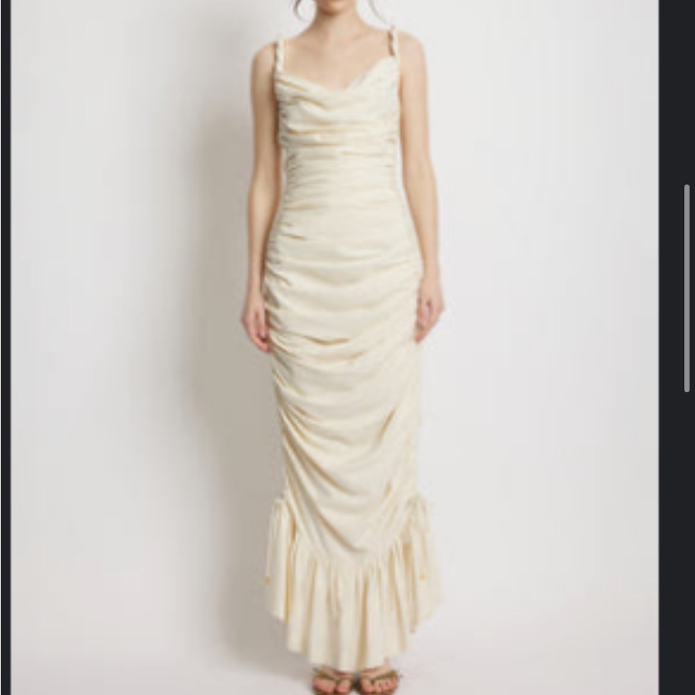 Sunset Lover Cream Midi Dress NWT